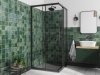 BESCO Kabina kwadratowa Modern Black 90x90x190 MKB-90-190-C